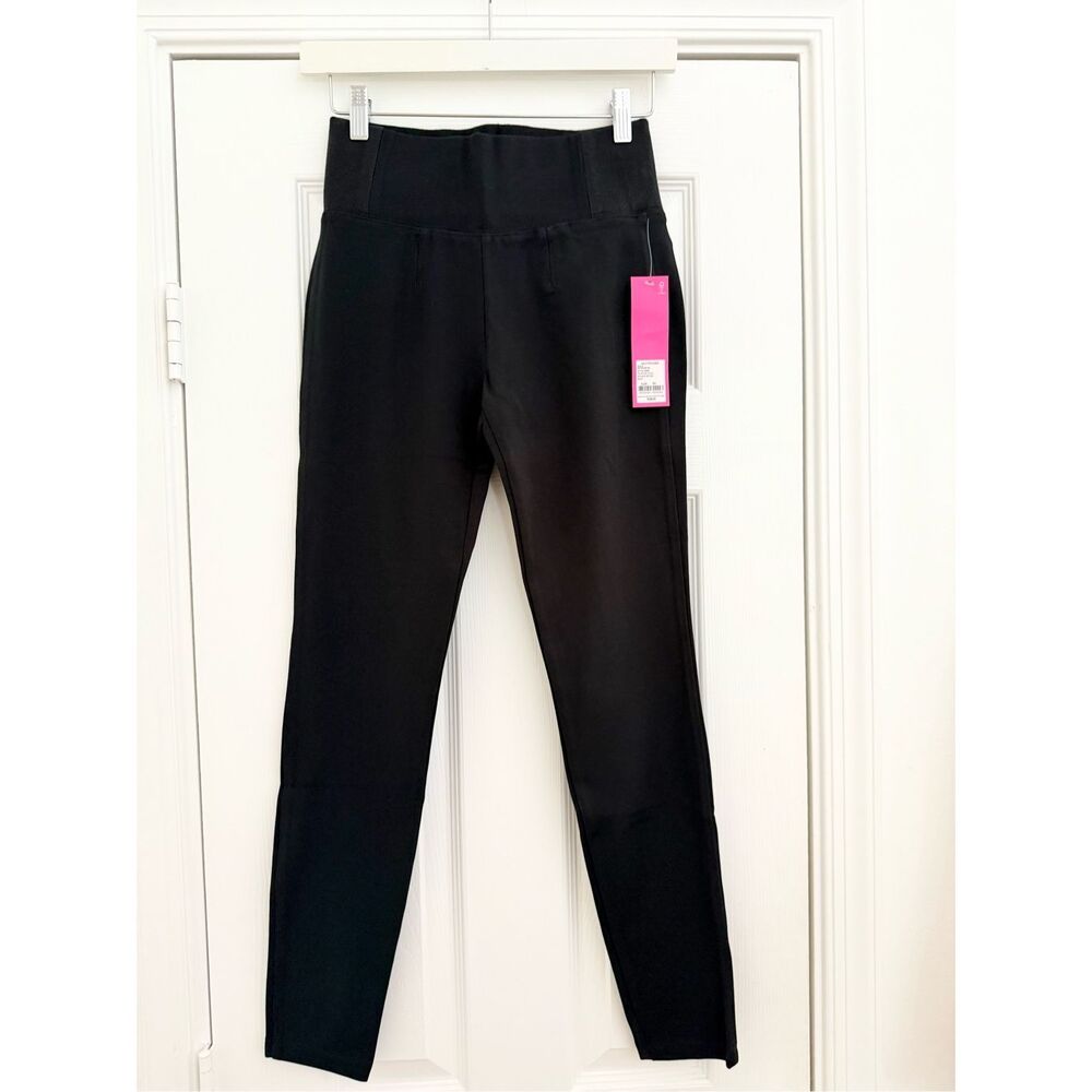 Lilly Pulitzer Womens Onyx Black Mia High Rise Knit Legging Pants Size XS NWT